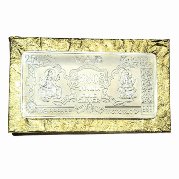 250 gm Silver 999 Minted Bar Ganesh Lakhsmi - Image 2