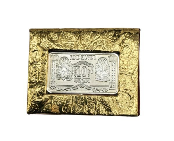 10 gm Silver 999 Minted Bar Ganesh Lakshmi - Image 2