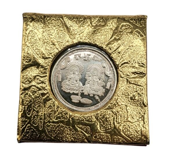 10 gm Silver 999 Minted Coin Ganesh Laxmi - Image 3