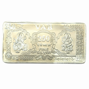 250 gm Silver 999 Minted Bar Ganesh Lakhsmi
