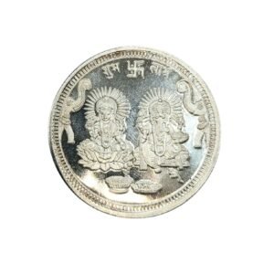 50 gm Silver 999 Minted Coin Ganesh Laxmi