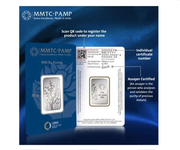250 gm Silver 999.9 Minted Bar Banyan Tree Capsule (Box) - Image 4