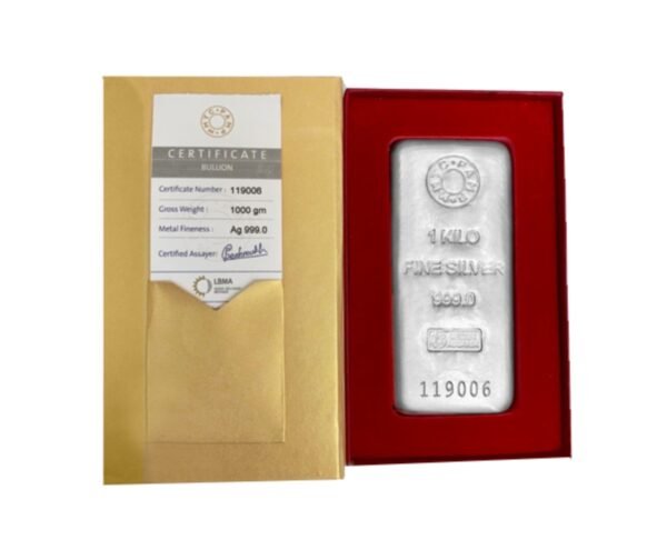 1 Kg Silver 999 Casted Bar - Image 2