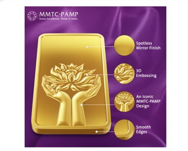 2 gm Gold 999.9 Minted Bar Lotus Certicard QR - Image 5