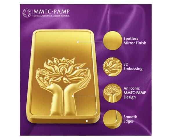 20 gm Gold 999.9 Minted Bar Lotus Certicard (723) - Image 5
