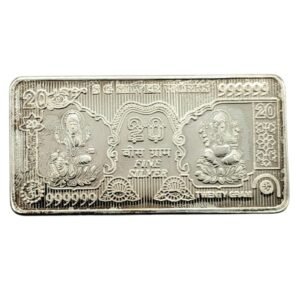 20 gm Silver 999 Minted Bar Ganesh Lakhsmi